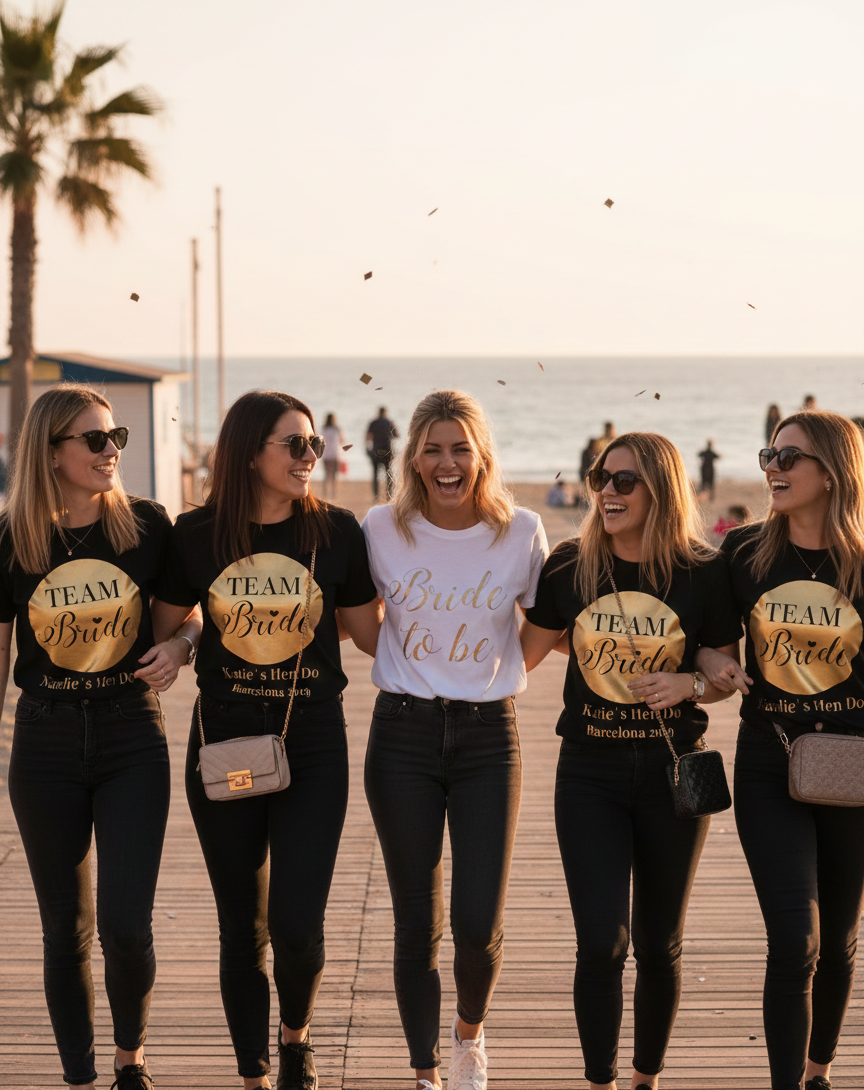Team Bride Hen Party T-Shirt | Personalised Bridal Squad Outfit UK