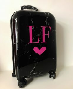 Personalised Initial Suitcase Marble 